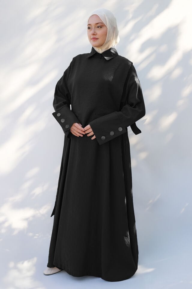 Yelekli Elbise SİYAH