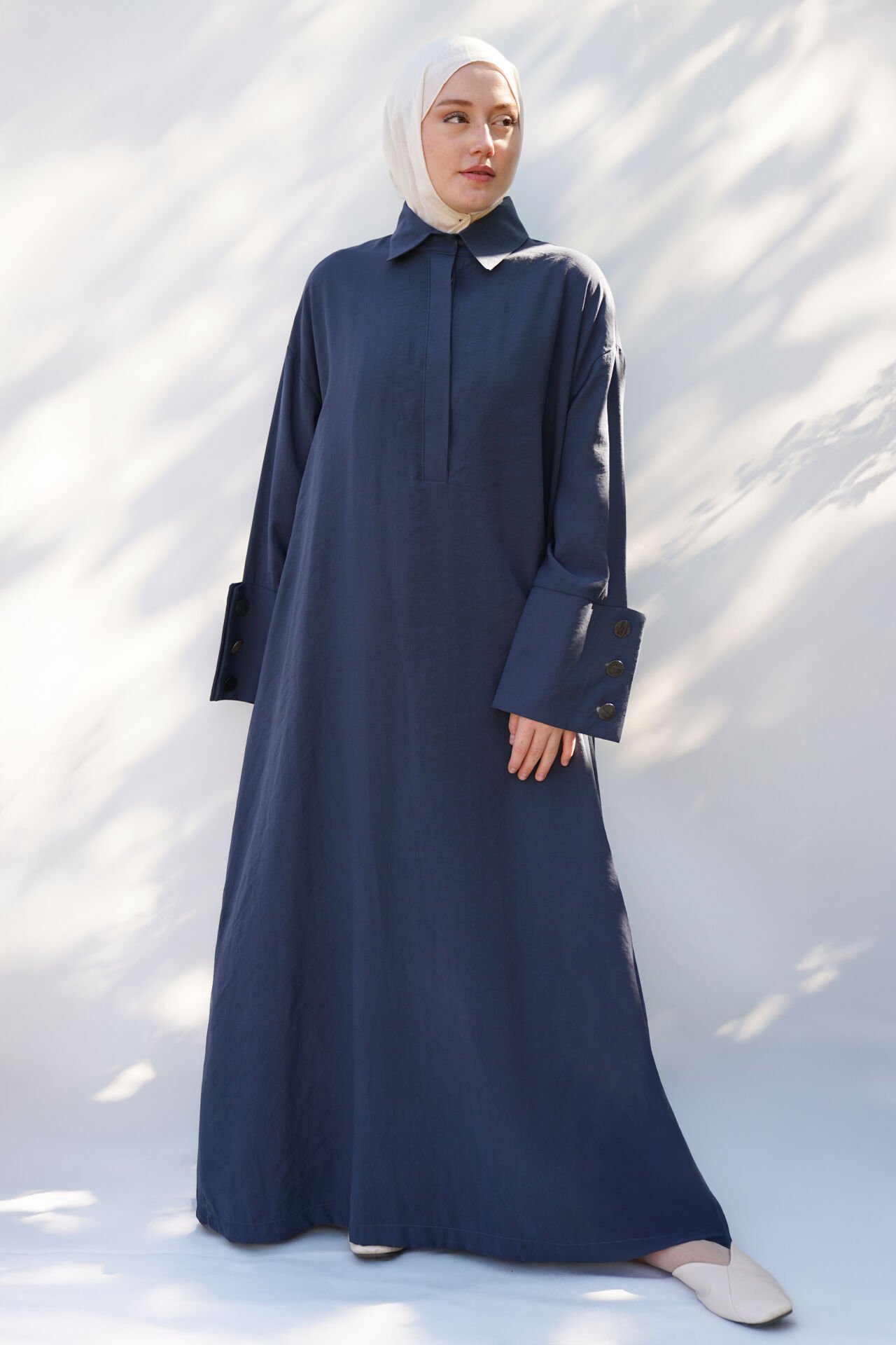 Yelekli Elbise İNDİGO MAVİ