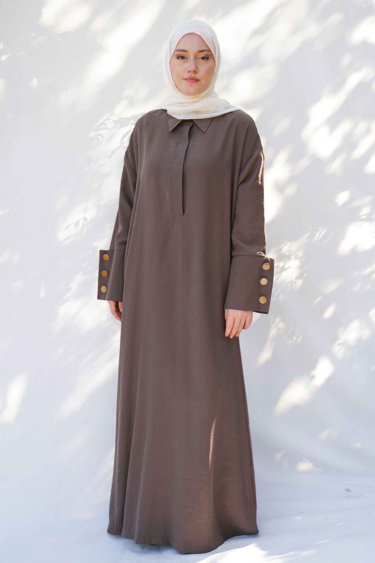 Yelekli Elbise Kahve