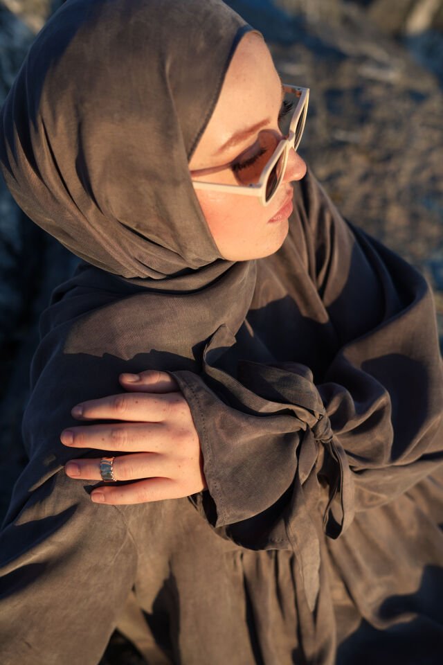 İPEK KUPRA ŞAL GRİ