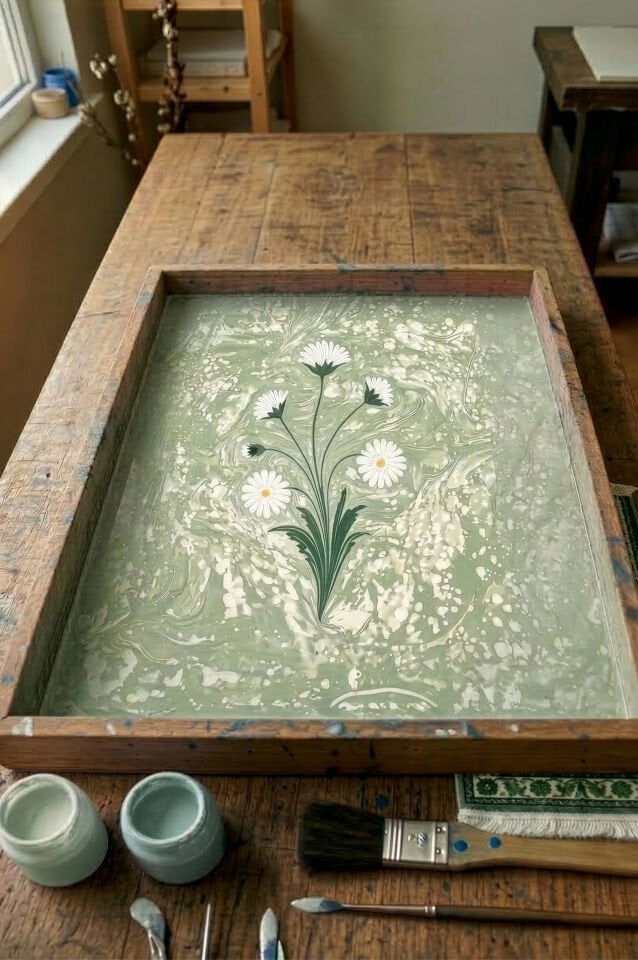 Charm Seccade: Ebru Koleksiyonu PAPATYA - 65x110cm