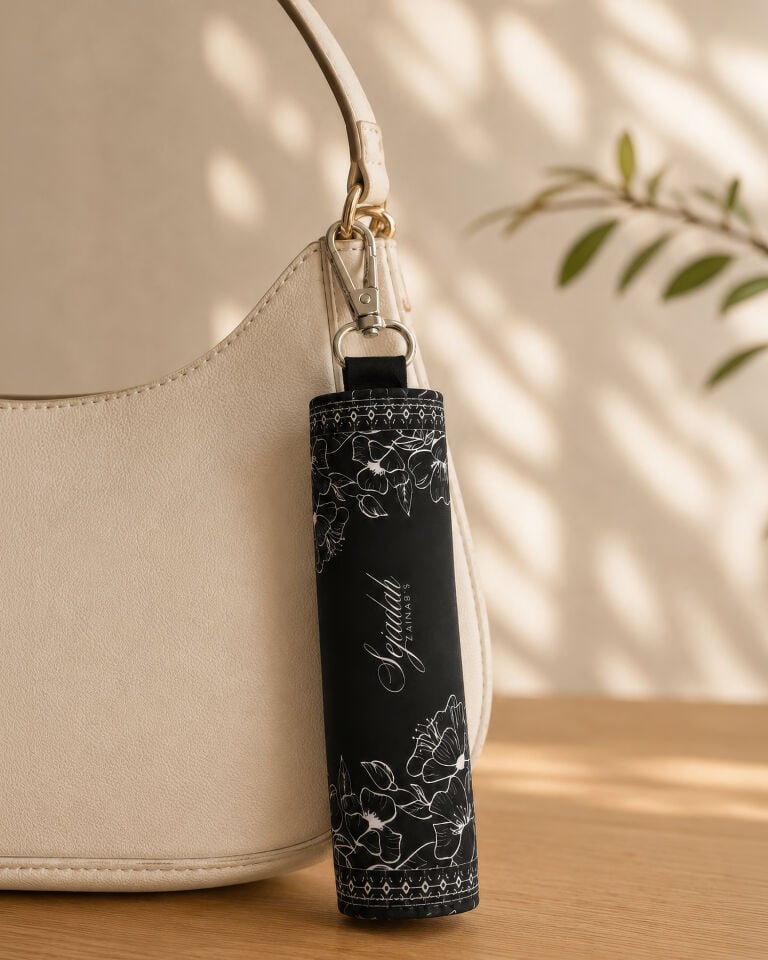 Elegant Floral Charm Seccade SİYAH