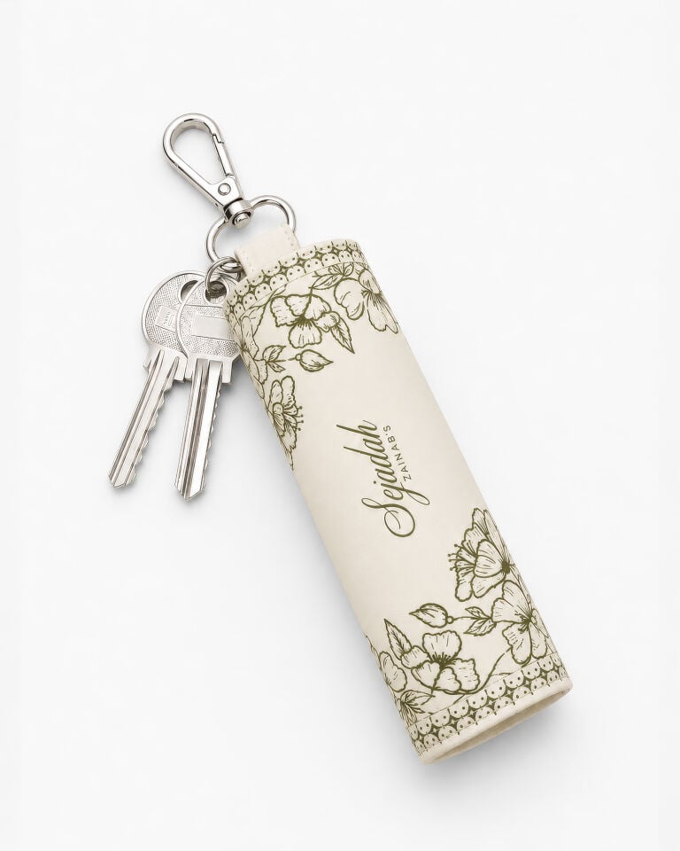 Elegant Floral Charm Seccade BEJ/HAKİ