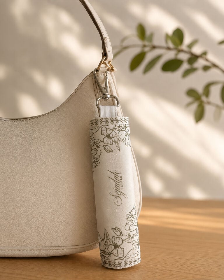 Elegant Floral Charm Seccade BEJ/HAKİ