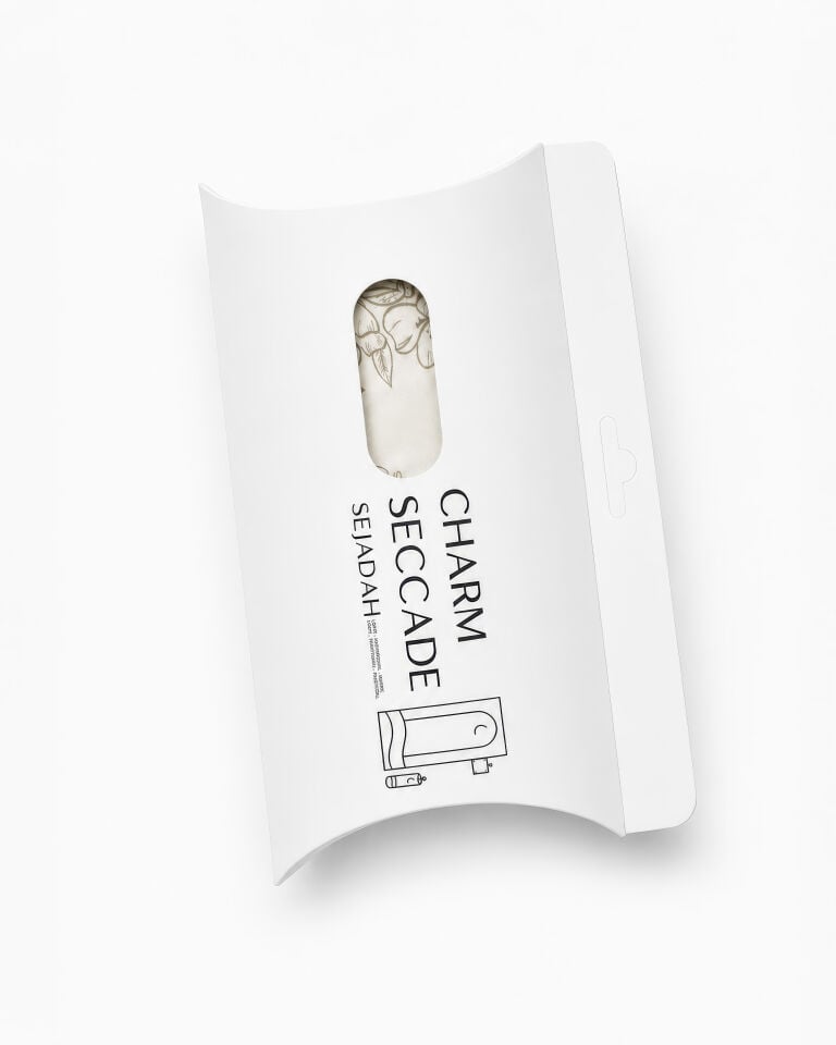 Elegant Floral Charm Seccade BEJ/HAKİ